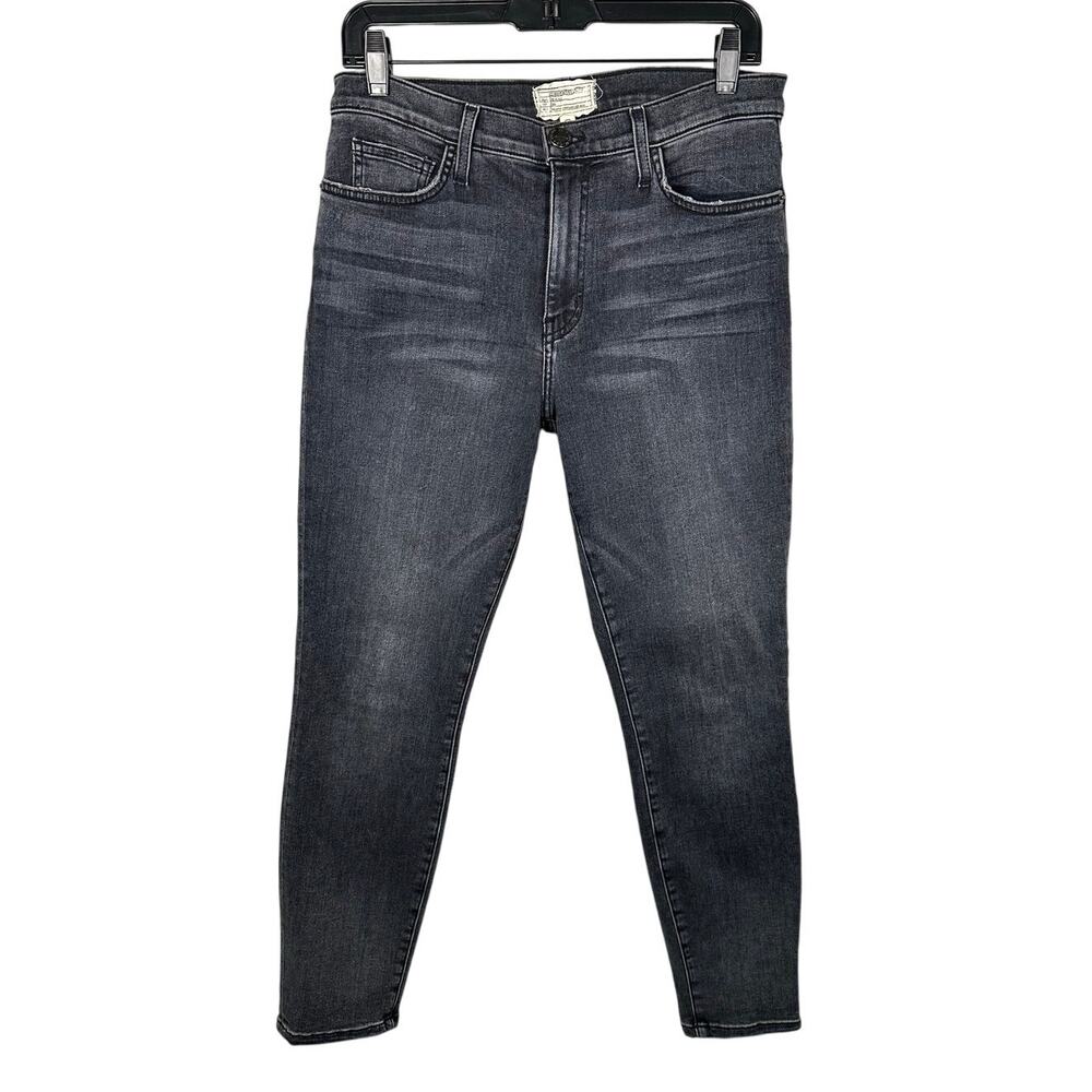 Current/Elliott Gray Cotton Blend Denim Skinny Jeans Women's 30